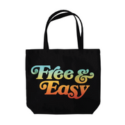 FREE & EASY DON'T TRIP TOTE BAG (BLACK)