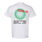 I SURVIVED (covid-19) WHITE TEE SHIRT FOR CHARITY