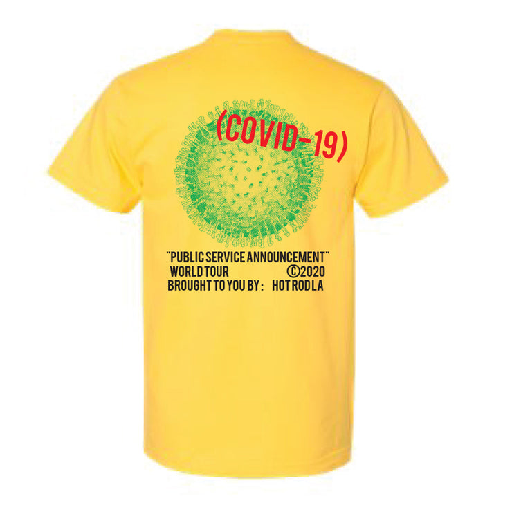 I SURVIVED (covid-19) YELLOW TEE SHIRT FOR CHARITY