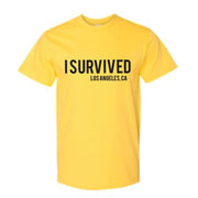 I SURVIVED (covid-19) YELLOW TEE SHIRT FOR CHARITY